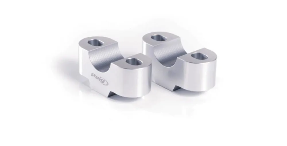 Vysoce Kvalitní Zvýšení řidítek PUIG 22529P stříbrná height 20mm, d 29mm