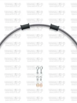 Akční Cena VENHILL hadice zadní brzdy Venhill POWERHOSEPLUS DUC-7009R (1 hadice v sadě) Průhledné hadice, chromové koncovky