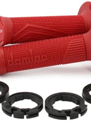 Cenový Hit DOMINO rukojeti 184162020 D-lock červené s objímkami