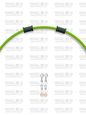 Akce Hadice zadní brzdy Venhill POWERHOSEPLUS SUZ-6013R-GR (1 hadice v sadě) zelené hadice, chromové koncovky