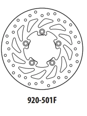 Brzdový kotouč GOLDFREN 920-501F přední 260 mm Zlevněný