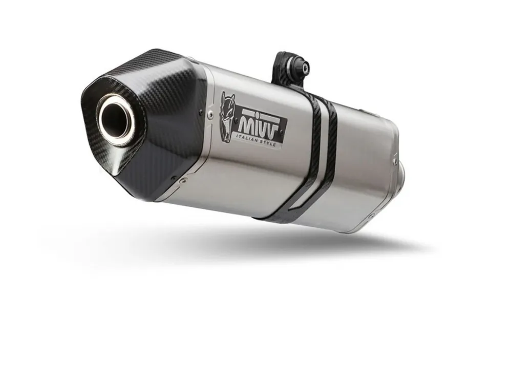 Značkový Výfuk kompletní 2x1 MIVV SPEED EDGE SY.002.LRX Nerez / Karbonové víčko