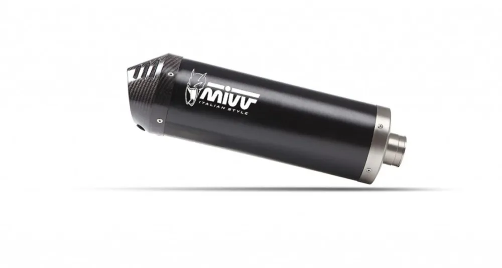 Autentický Koncovka výfuku MIVV OVAL SY.004.KVC Černý s uhlíkovou koncovkou