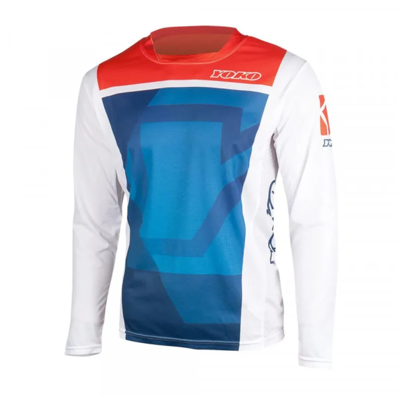 Objednat Nyní Motokrosový dres YOKO KISA modrý / červený XL