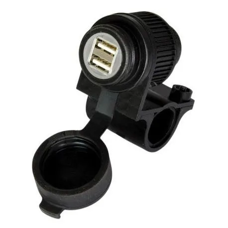 USB zásuvka 5V/2A, 2 vstupy s objímkou pro uchycení k řidítků a trubkám o průměru 22 a 25 mm, OXFORD Horká Nabídka