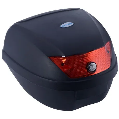 Značkový Kufr Top Case plast, OXFORD - Anglie (černý nelakovaný, objem 30 l)