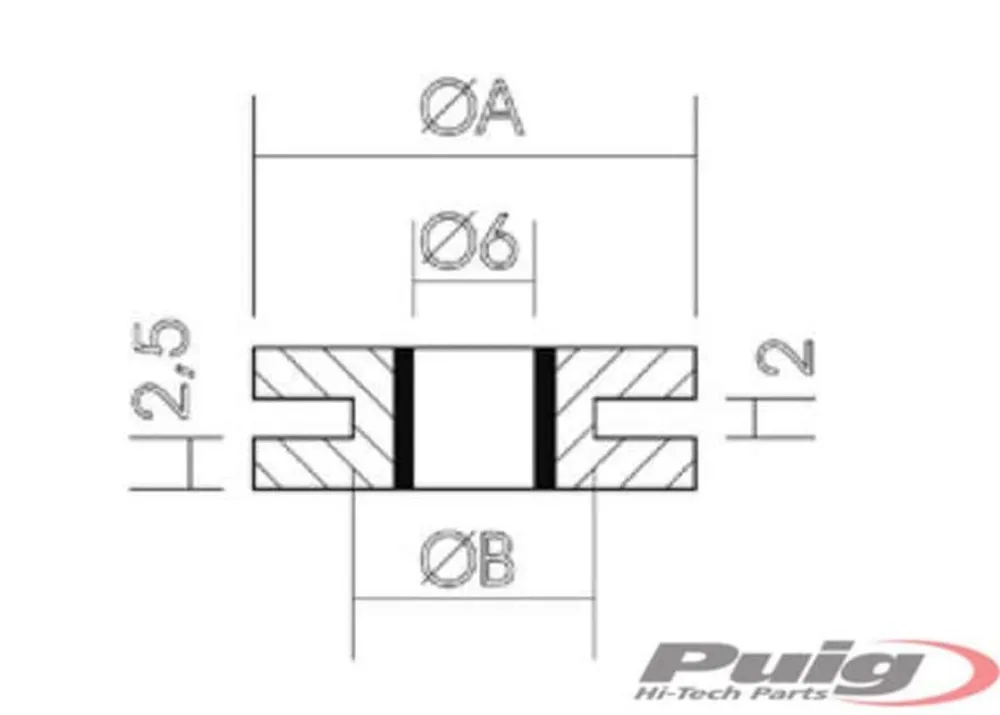 Matice PUIG 1888N 22 x 12 x 2,5 x 2 25ks Speciální Cena