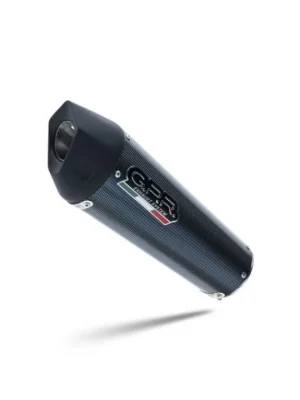 Hit Sezóny Koncovka výfuku Slip-on GPR NEW GRAND PRIX EVO POPPY H.197.GPAN.PO Karbonový vzhled zahrnuje spojovací svod a odnímatelný dB killer