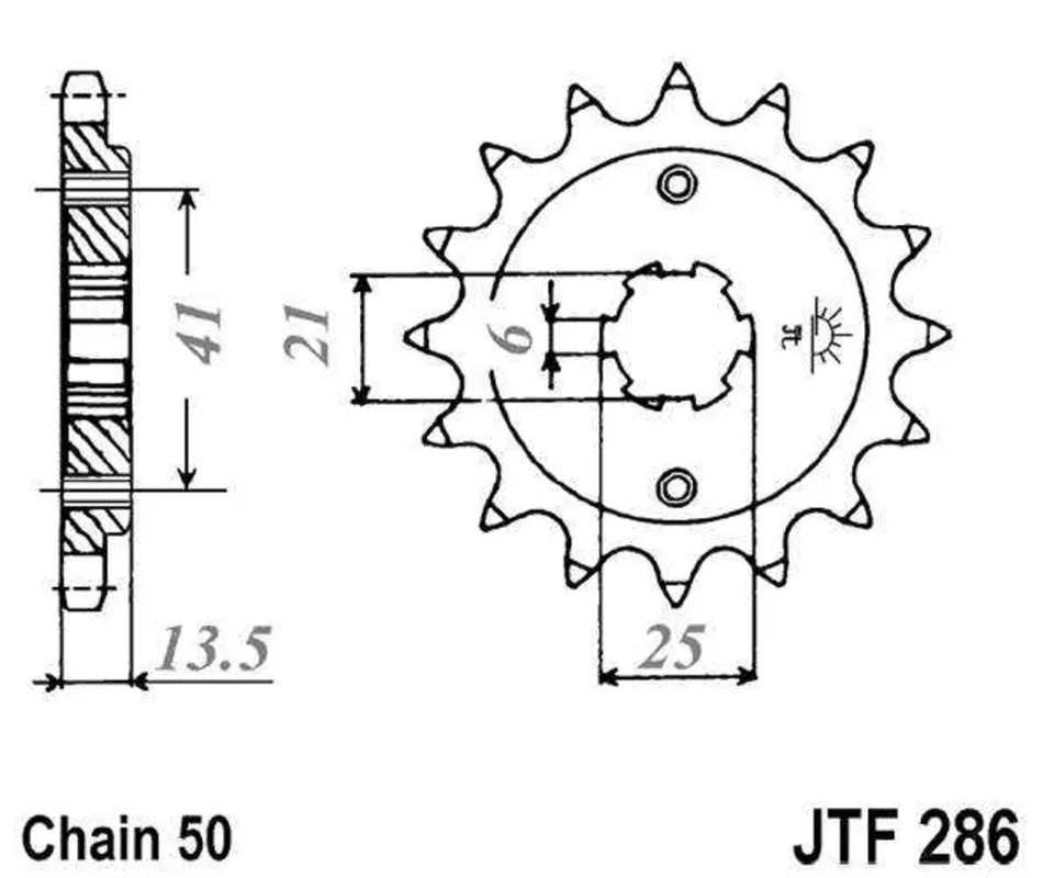 Řetězové kolečko JT JTF 286-15 15 zubů, 530 Tovární Cena