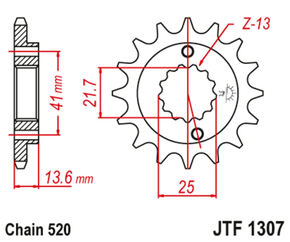 Vrácení Zdarma Řetězové kolečko JT JTF 1307-15 15 zubů, 520