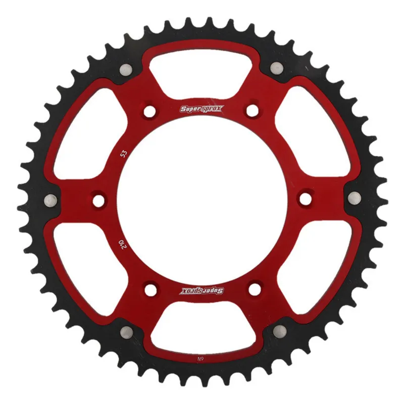 Řetězová rozeta SUPERSPROX STEALTH RST-210:53-RED červená 53 zubů, 520 Jen Po Omezenou Doba