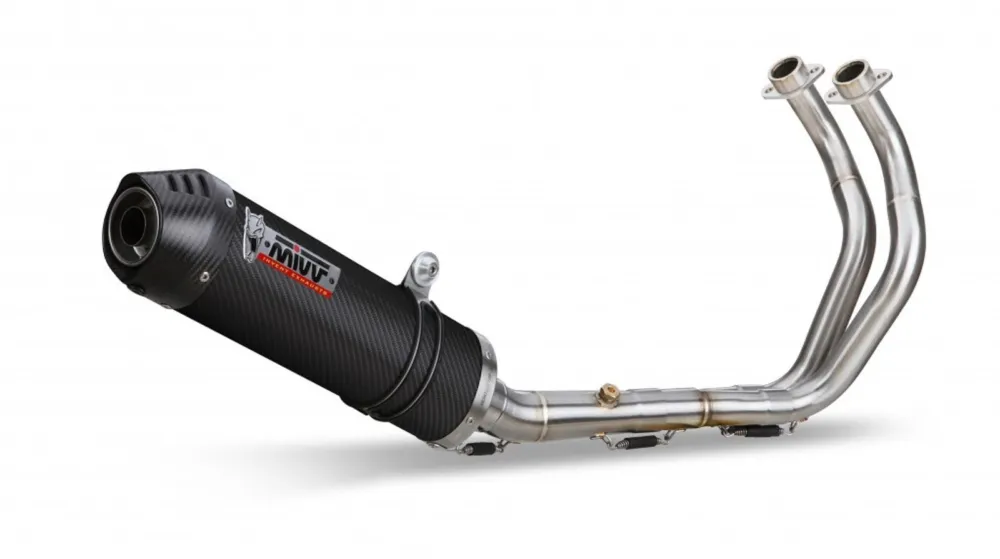 Zlevněný Výfuk kompletní 2x1 MIVV OVAL Y.058.L3C Carbon / Carbon cap