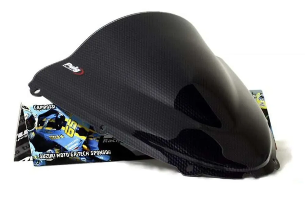 Originální Plexi štít PUIG RACING 4053C karbonový vzhled