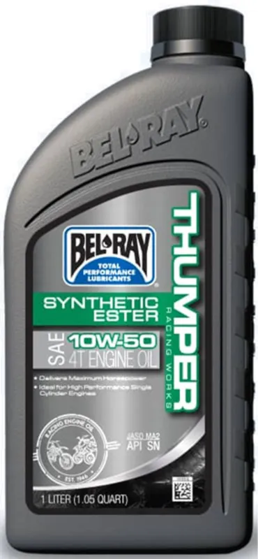 Motorový olej Bel-Ray THUMPER RACING WORKS SYNTHETIC ESTER 4T 10W-50 1 l Tovární Cena