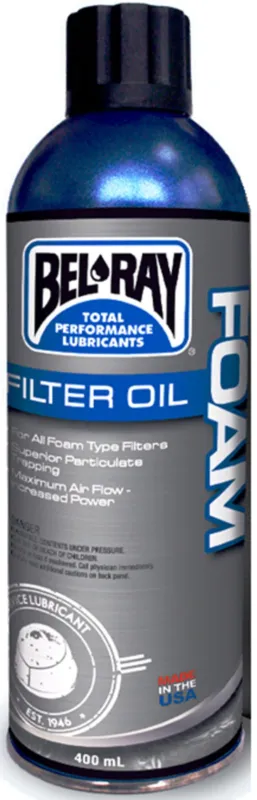 Olej na filtr Bel-Ray FOAM FILTER OIL (400ml sprej) Nakupujte Hned