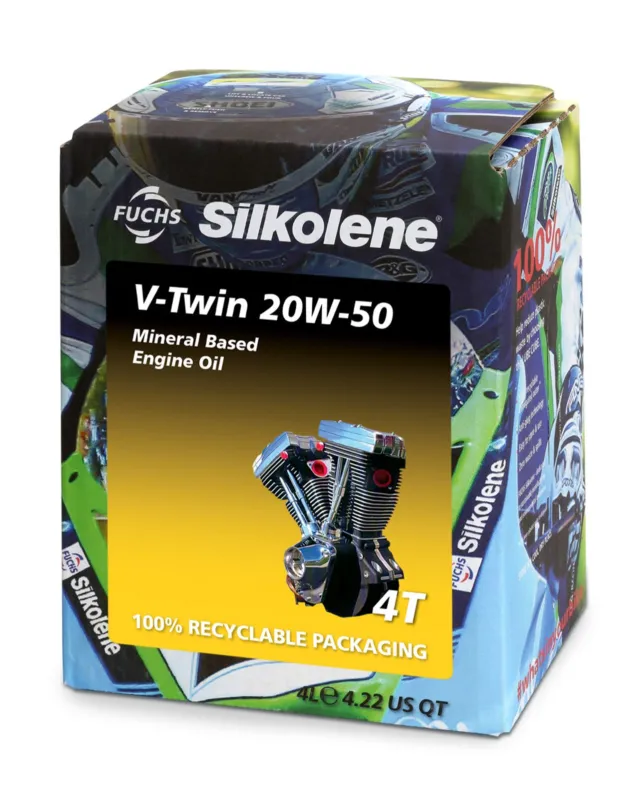 Motorový olej SILKOLENE V-TWIN 20W-50 MINERAL 601452789 4 l Doprava Zdarma
