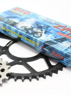 Aktuální Řetězová sada D.I.D + SUPERSPROX řady ZVM-X ve zlaté barvě