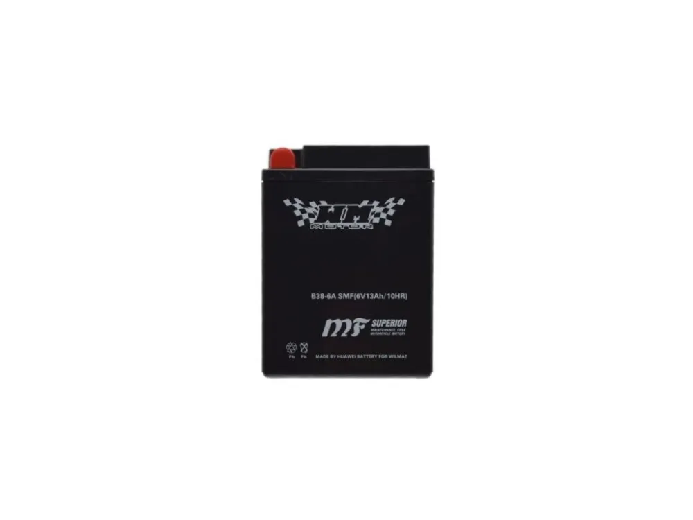 Omezená Nabídka Motobaterie WM 6V/13Ah - B38-6A SMF JAWA, ČZ