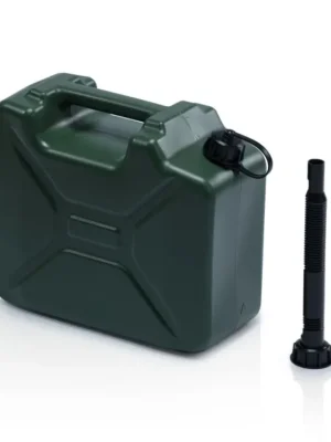 Dokud Zásoby Vydrží Plastový kanystr "ARMY" na PHM s výpustnou trubicí - 10 l