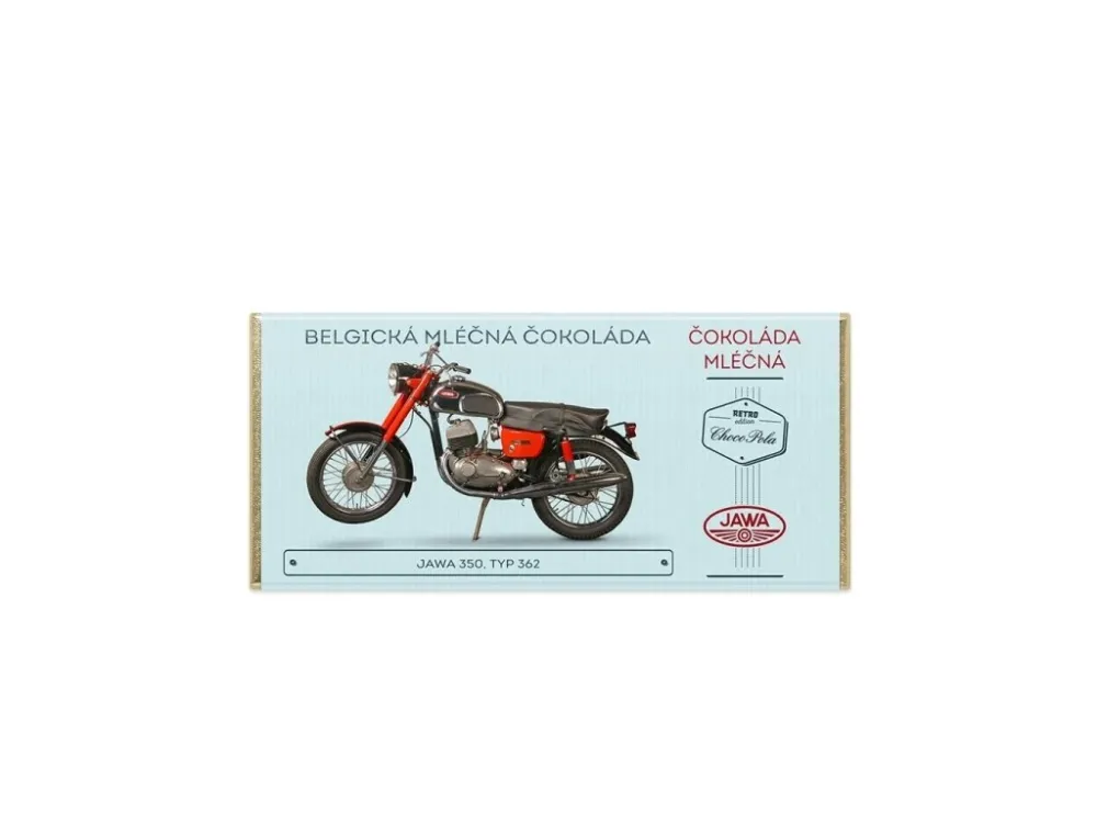 JAWA 350, typ 362, mléčná čokoláda 100 g Značkový