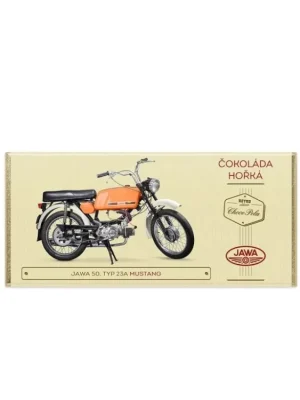 JAWA 50, typ 23A MUSTANG, hořká čokoláda 100 g Novinka