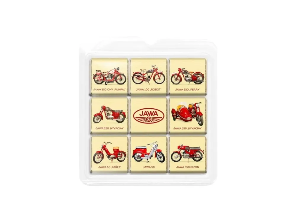 Čokoládové puzzle JAWA, mléčná čokoláda 45 g Ověřený