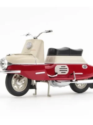 ČZ 175 - 501 Skútr (1958) 1:18 - Tmavě červená / Světle šedá Značkový