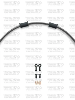 Akční Cena Hadice zadní brzdy Venhill POWERHOSEPLUS MZ-6001RB-CB (1 hadice v sadě) karbonové hadice, černé koncovky