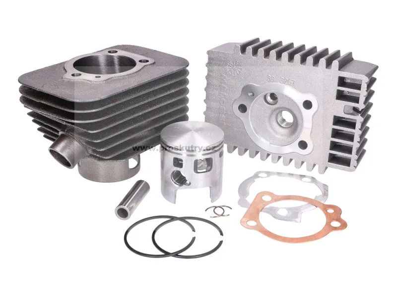 Válec s hlavou Malossi Racing 73cc 46,5mm 12mm pístní čep pro Piaggio Bravo, Boxer, Superbravo, Boss, Grillo, SI Akce