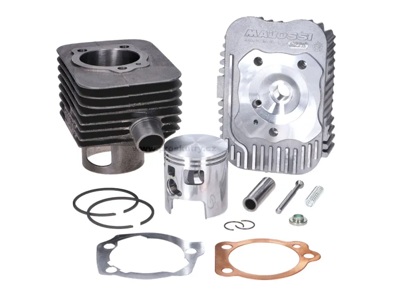 Sada válce Malossi Racing 73ccm 46,5mm 12mm pístní čep pro Piaggio Bravo, Boxer, Si, Ciao, Grillo, Superbravo, Boss, Italjet Pack 50 Levný