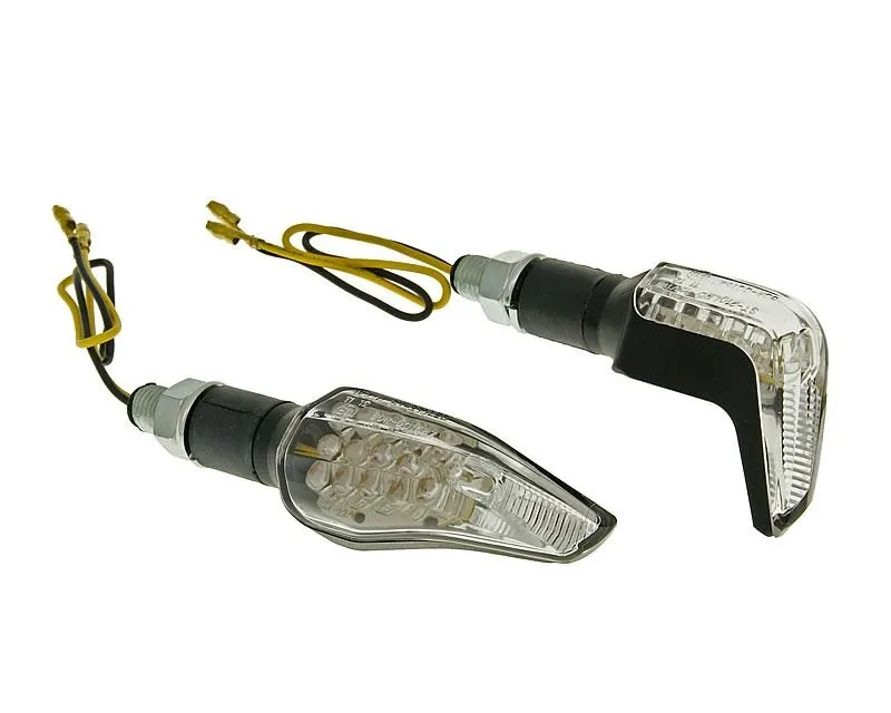 Akce indicator light set M10 thread LED black Sidewinder clear glass