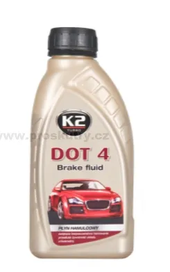 Autentický Brzdová kapalina K2 DOT4 0,5L