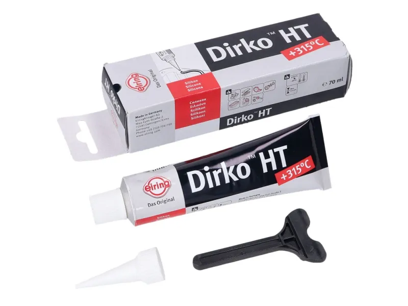 Doprava Zdarma Tmel Dirko HT Silikon černý -60°C až +315°C 70ml