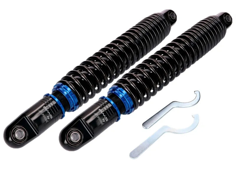 Sada tlumičů Forsa 370-400 mm nastavitelný pro Simson S50, S51, S53, S70, S83 Enduro Expresní Doručení