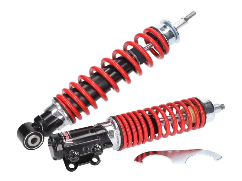 Expresní Doručení Sada tlumičů Carbone Sport černo červená pro Vespa ET4, LX, LXV 125-150cc