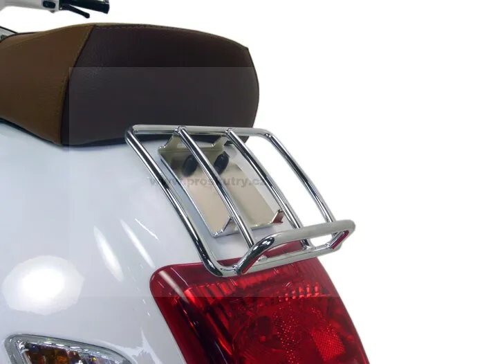 Nejlepší Volba Zadní nosič zavazadel Moto Nostra Sprint Rack Vespa GT, GTL, GTV (-2014), GTS (-2014), GTS Super (-2014), GT60 125-200-250-300cc chromovaný