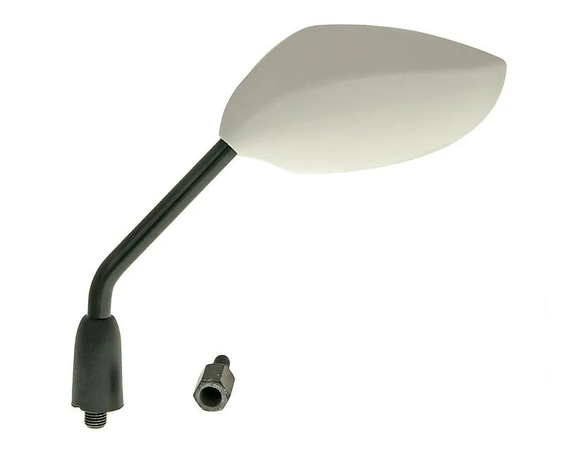 Zrcátko Sport levá strana M8 / M10 závit (adaptér) oválné bílé Super Cena